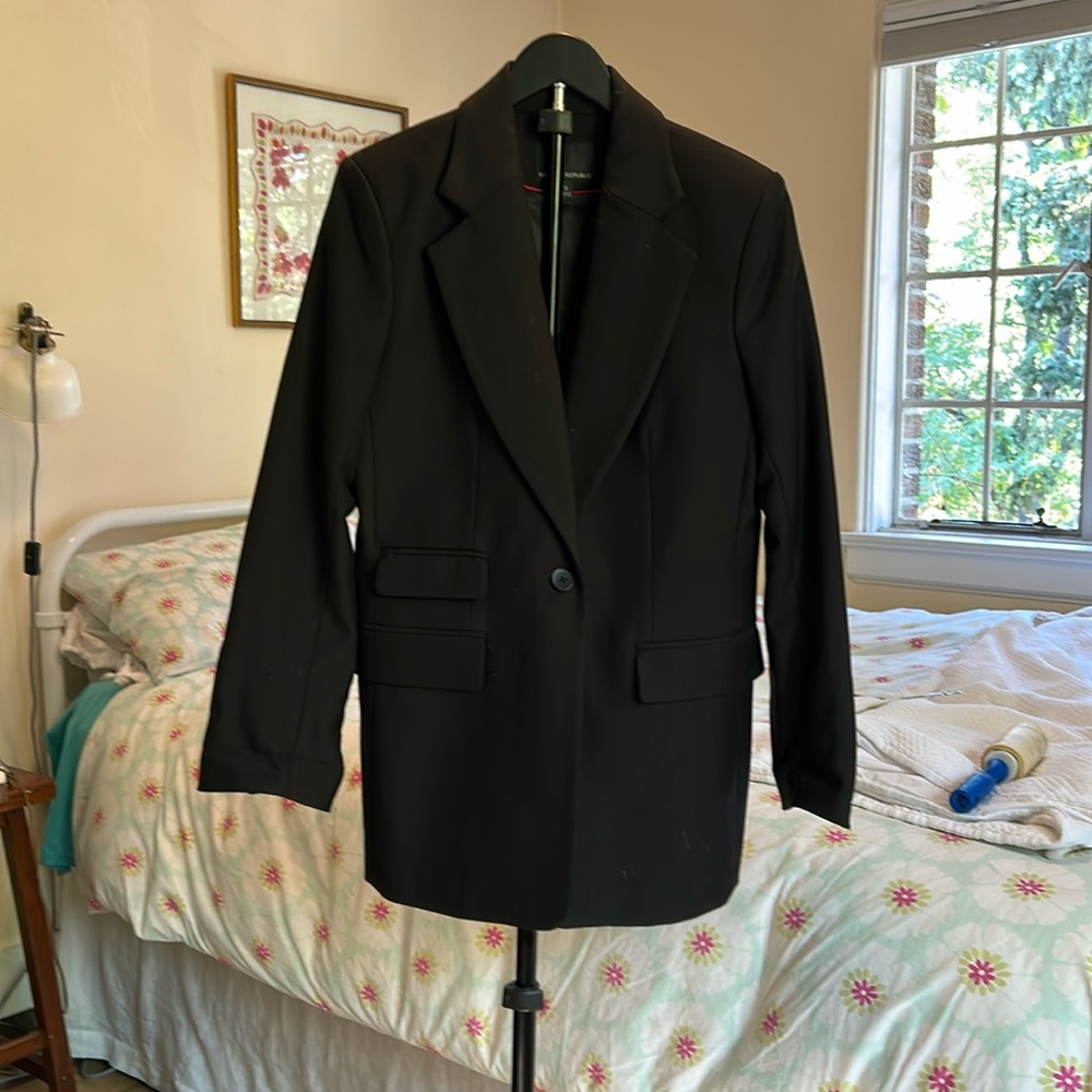 Banana Republic Oversized Boyfriend Blazer, Black